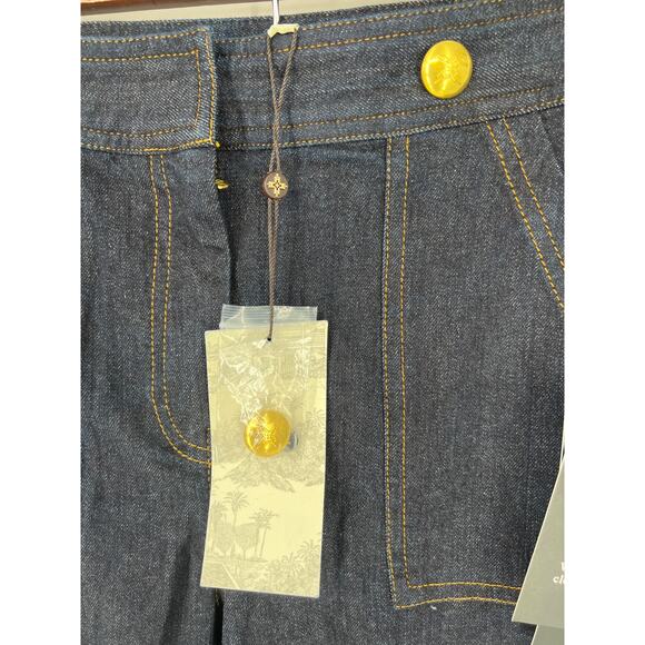 Tuckernuck Women's Dark Blue Straight Leg Jeans - Picture 9 of 9